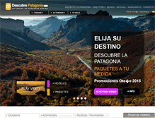 Tablet Screenshot of descubrepatagonia.com